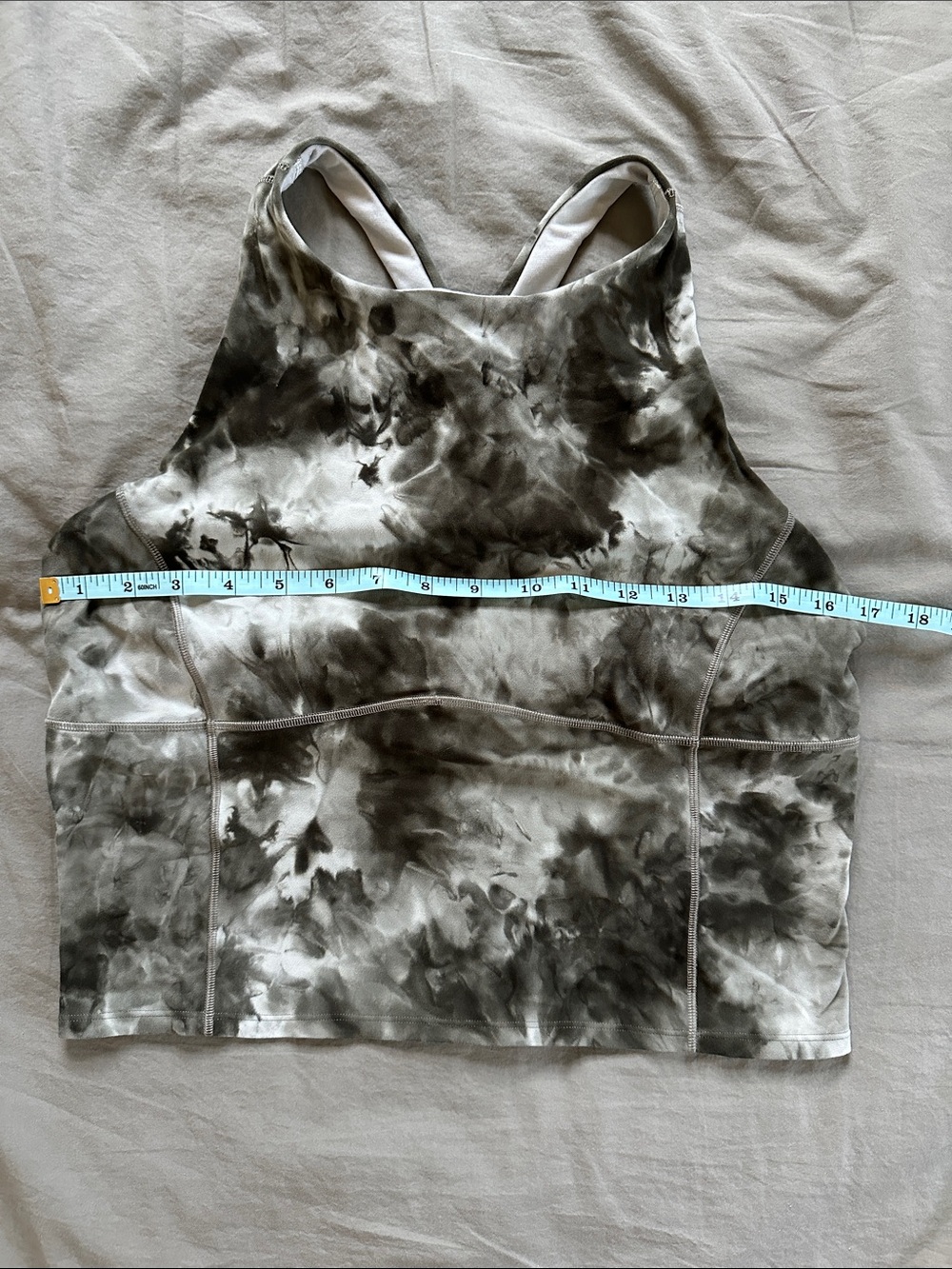 lululemon athletica Tie-Dye High Neck Tank Top in Black and White - Picture 2 of 6